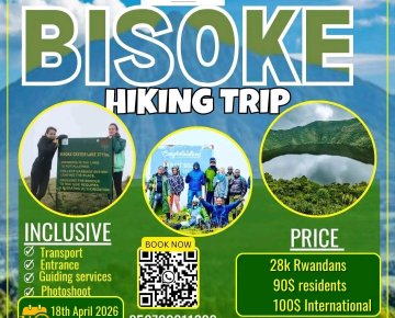 Kigali bisoke hiking trip  Hello beautiful hikers! 🎉  Get ready for an exciting adventure! Join us for BISOKE HIKE trip this Saturday,April 18th! 🏞️